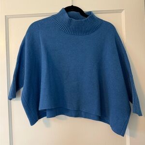 KERISMA Mock Neck Women’s Sweater - Blue